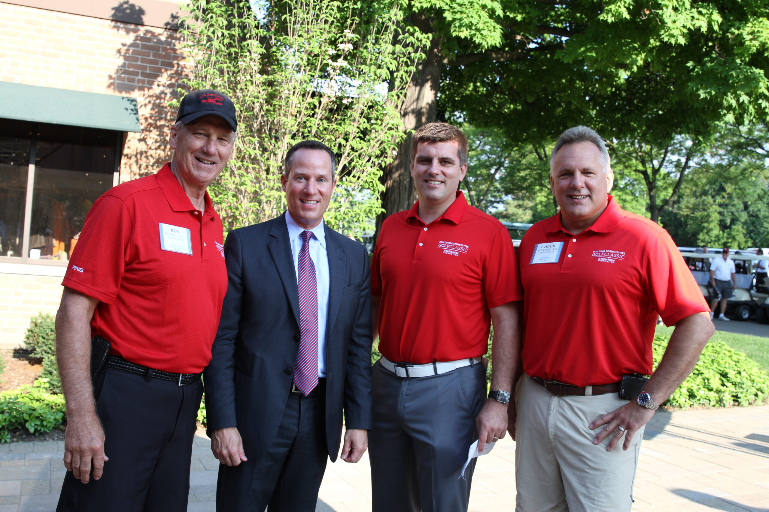 Ben Maibach III (left) at the Building Communities Golf Classic in 2015