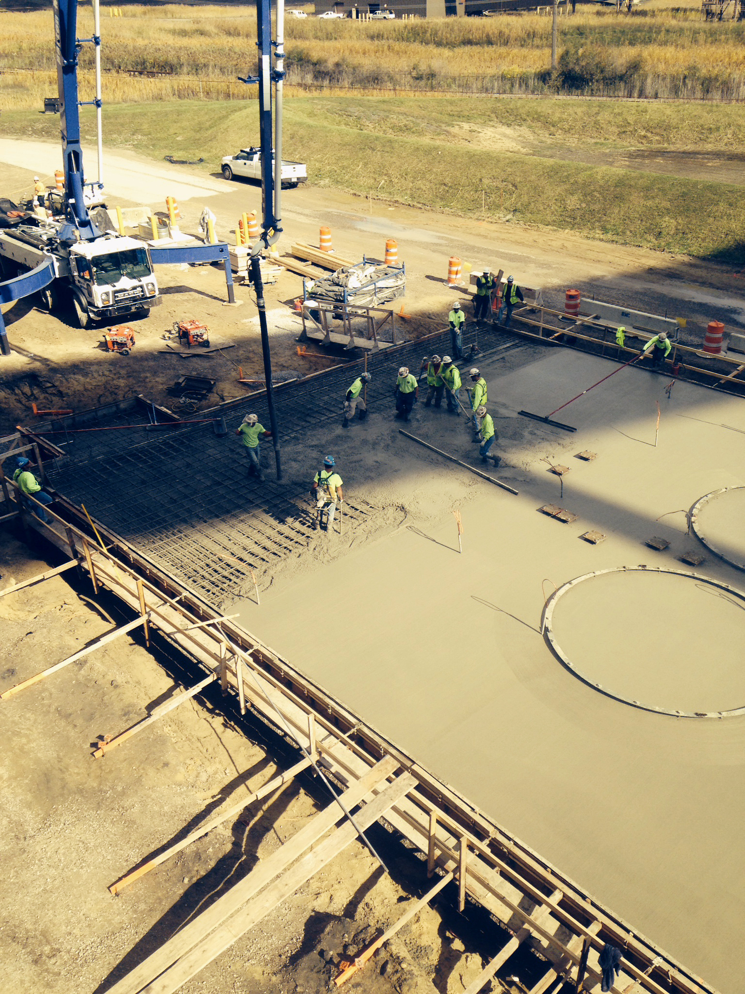 Concrete Pour at Belle River for DSI ACI