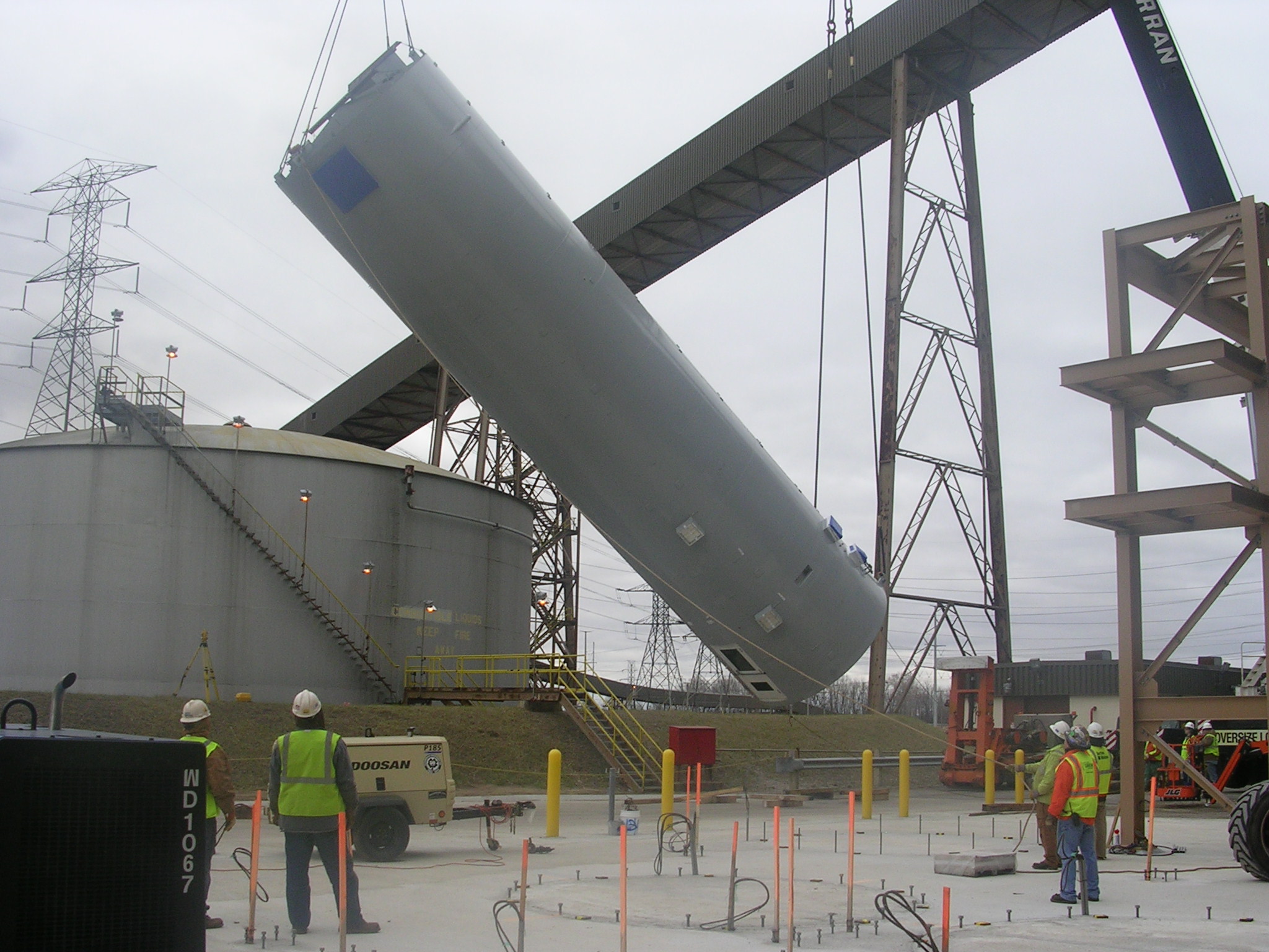 Silo Setting at Belle River for DSI ACI